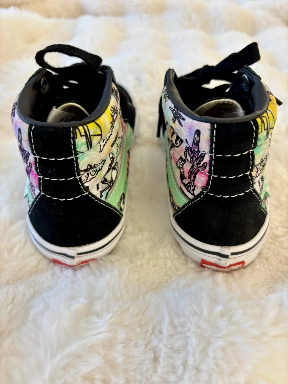 Vans Sneakers Sk8-Hi Shroom Doom High Top Size 4 Unisex Black Multi-Color Mint